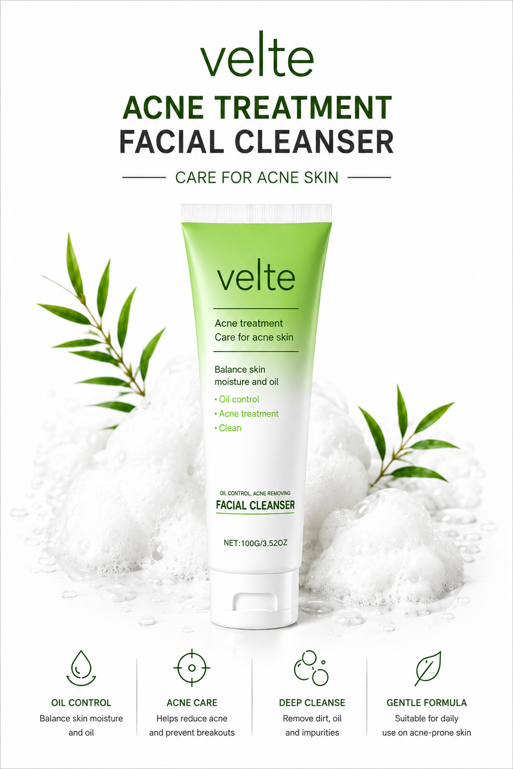 Gentle daily cleanser