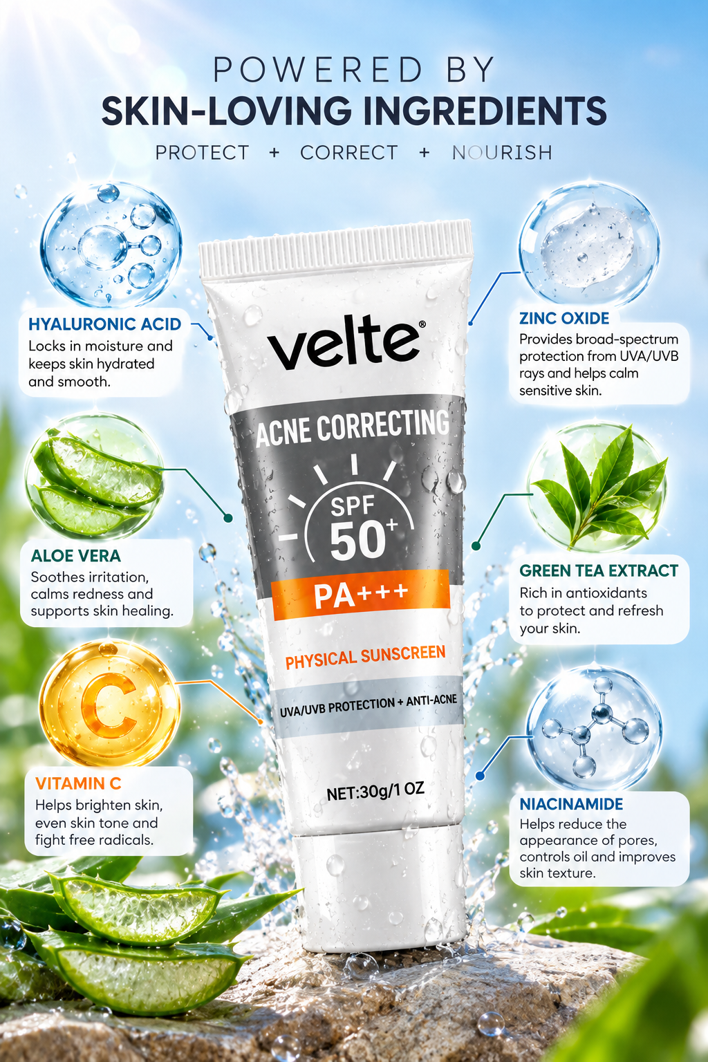 SPF 50 sunscreen